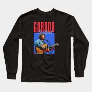 Gordon lightfoot///original retro Long Sleeve T-Shirt